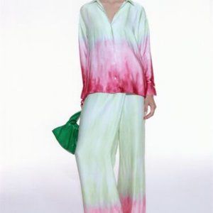 New w/tags Zara Tie Dye Flowy Shirt Sz. Med